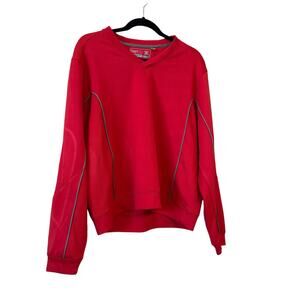 cutter buck drytec pullover golf sweatshirt v neck long sleeve sz m